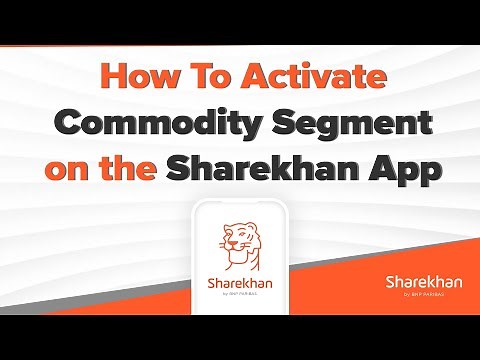 How to activate commodity trading account on Sharekhan App