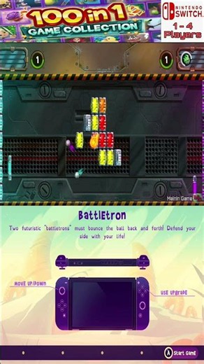 battletron - 100 in 1 Game Collection - mainin game