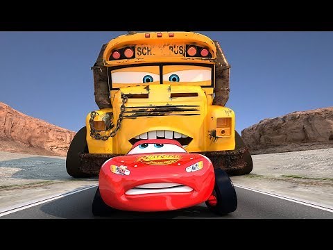 Miss Fritter Races Lightning McQueen - Crazy 8 Derby Showdown Part 3 (Disney Pixar Cars Toys)