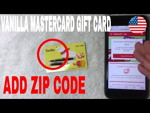 ✅ How To Register Zip Code On Vanilla Mastercard Gift Card 🔴