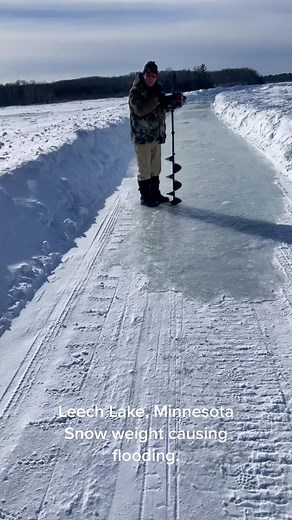 Managing Snow Weight and Ice Flooding in Leech Lake, Minnesota