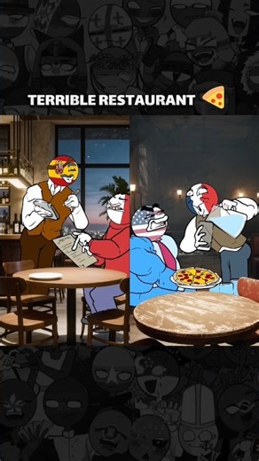 Restarant in different countries #countryhumans