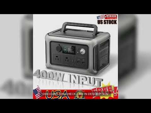 Christmas Deal-Tool Super-Quiet Portable Power Station, 299Wh 600W LiFePO4 Battery Backup with UPS F
