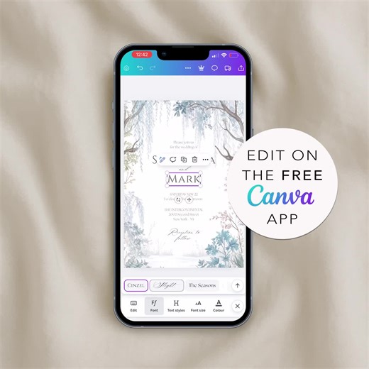 Bridal Shower Invitation Template: Soft Watercolor Style Floral Border Design (printable) - Etsy