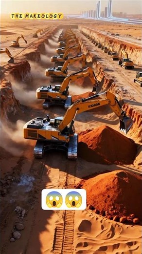 INSIDE SAUDI'S $500B MIRROR WALL!😱THE LINE: BUILDING THE IMPOSSIBLE CITY!