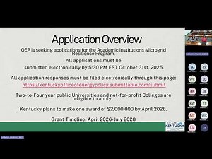 University Micro Grid webinar recording