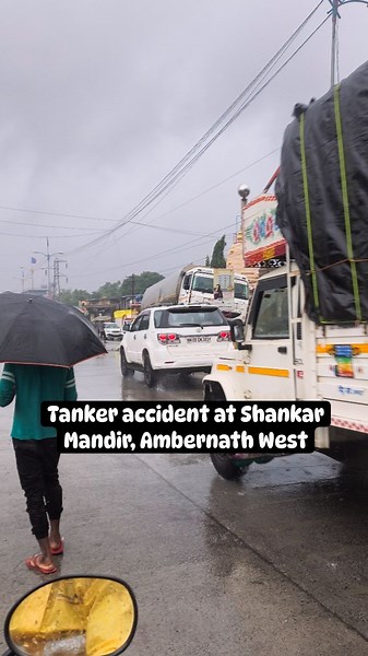 Humans of Ambernath | Accident of a tanker on KB Road Ambernath West. . . #ambernath #ambernathig | Instagram
