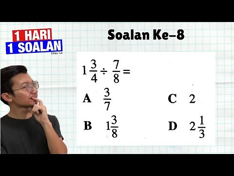Bahagi Pecahan | Matematik Tahun 6 Kertas 1 (1 Hari 1 Solan)