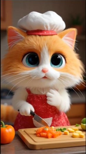 cute cat video #cat 3 d animation#cat cooking food# cat vlog #cartoon story # cartoon video hindi