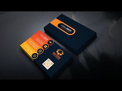 Creative Visit Card in Gradient Colors | Photoshop Tutorials