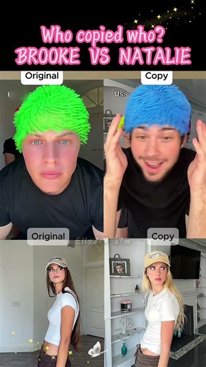 Which one is the funniest copy? #brookemonk #fyp #viral #Uk #nataliereynolds