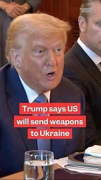 After a short pause, #Trump says the US will begin sending weapons to #Ukraine again. #putin