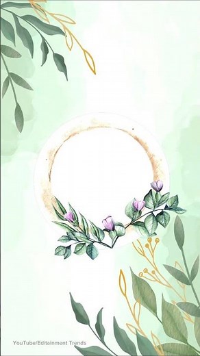 Wedding Invitations Video / Without Text / Template / Full Screen / Floral Invitation