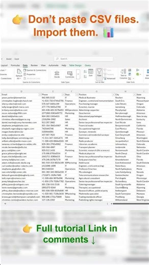Stop copy-pasting CSV files into Excel