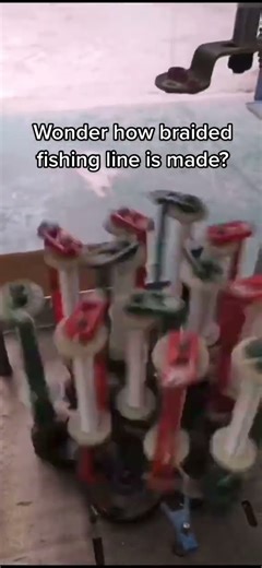 How Braided Fishing Line Is Made #fishing #fishingvideos #fishingviral