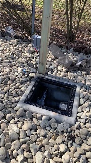 Outdoor Sump Pump with small 18" x 18" Iorn Frame & Grate