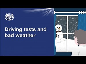 Driving tests in bad weather: official DVSA guide