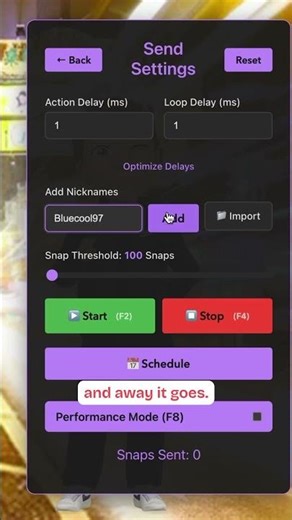 Use this to get 1M SNAPSCORE in a single day