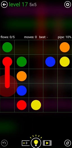 Flow Free Intro Bonus Pack level 17 5x5 #games #gaming #puzzle #gameplay #flow #flowfree #brain