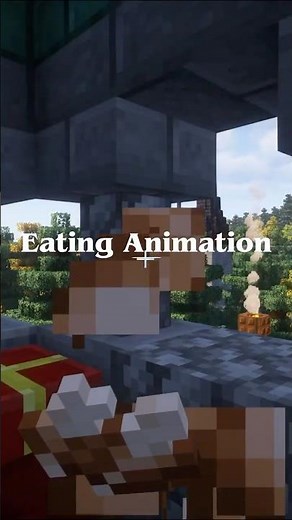 MOD SHOWCASE - Eating Animation #minecraft #minecraftmods #eatinganimation #moddedminecraft