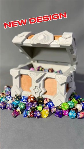I Designed my NEW Custom DND Dwarven Dice Chest! #shorts #3dprinting #dnd #blender #3dmodeling #stl