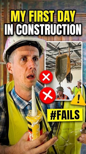 my first day in construction #construction #constructionlife #comedy #humor #funny #fails #shorts