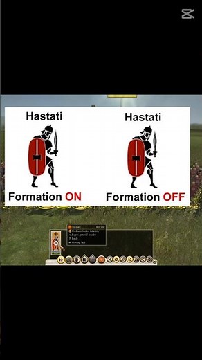 Total War: Rome II 1vs1: Hastati - Formation Attack (ON vs OFF)