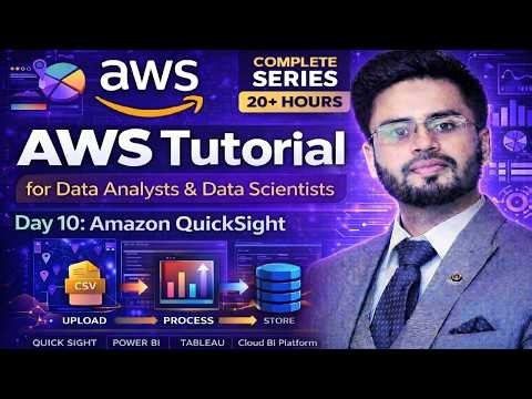AWS Tutorial for Data Analysts | Day 10: Amazon QuickSight Dashboard & Visualization