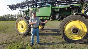 We’re back at the Hay Test Farm, this time to spray alfalfa. Tom’s using a John Deere 4730 sprayer to get the job done. We previously showed how to create accurate boundaries with a Gator, spreading and incorporating fertilizer, and seeding. Stay tuned for future updates from the Hay Test Farm! | Leading Edge Equipment