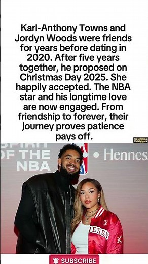 KAT & Jordyn Engaged #shorts #KarlAnthonyTowns #JordynWoods #relationship #marriage #dating #couple