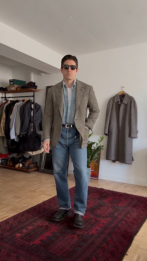 Jake Woolf on Instagram: "Here are 3 ways to wear my new, pre-loved tweed sport coat that I scooped up on @eBay. Ralph Lauren has been a major blueprint to my style (probably more than any other brand), so here I’m showing off some fits that pay homage to the All-American icon, from casual and formal to in between. #style #shopping #RalphLauren #ebaypartner"