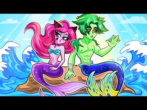 I Found Mermaid Boyfriend in Deep Blue Sea... 🧜‍♂️🧜‍♀️ 4 ELEMENTS OF MERMAID Story by Teen-Z