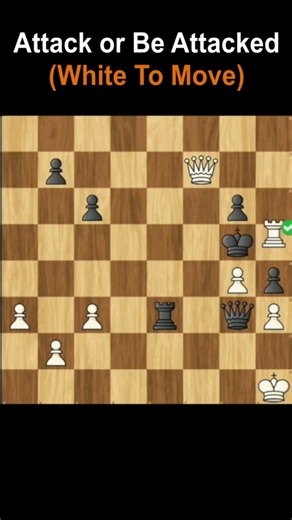 Attack or Be Attacked | Checkmate in 8 Moves | Puzzle 341 #youtubeshorts #viral