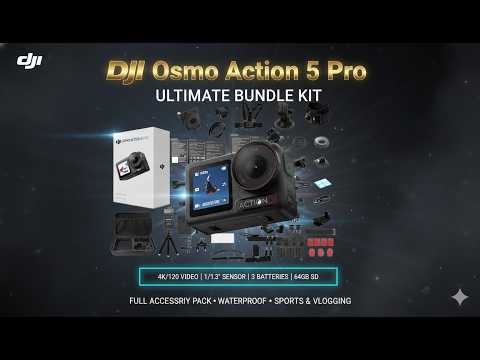 DJI Osmo Action 5 Pro Review | 4K 120fps Waterproof Action Camera Bundle