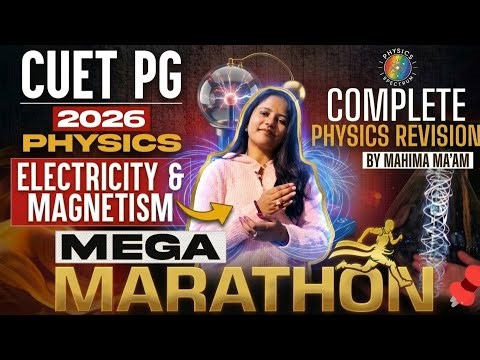 CUET PG Physics 2026 || One Shot Marathon Electrostatics + Magnetostatics|| PYQs + Formula Revision