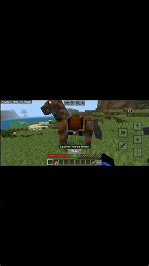 how to make leather horse armour #minecraft #minecraftshorts #shorts