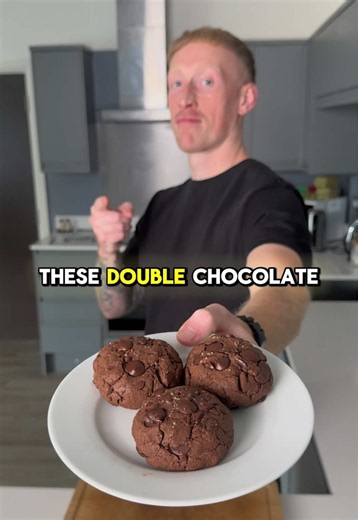 Healthy Double Chocolate Chip Cookies 🍪🍫✅ #carnivore #healthyrecipes #chocolate #chocolatechip #cookie