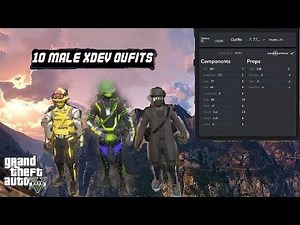 GTA V Online 1.61 || *XDEV OUTFIT EDITOR* || 10 MALE MODDED OUTFITS USING XDEV || +Showcase PC ||