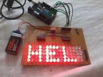 Thethirdpart | 5x15 LED Matrix Scrolling Text