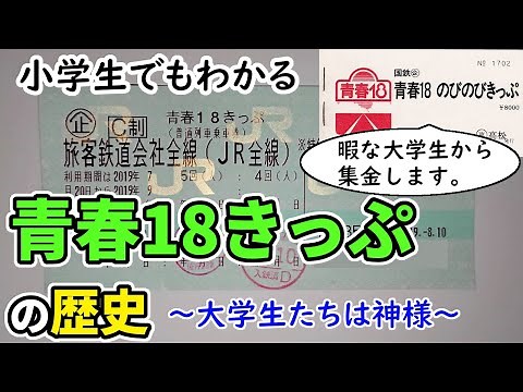 青春18きっぷの歴史～小学生でもわかるように解説