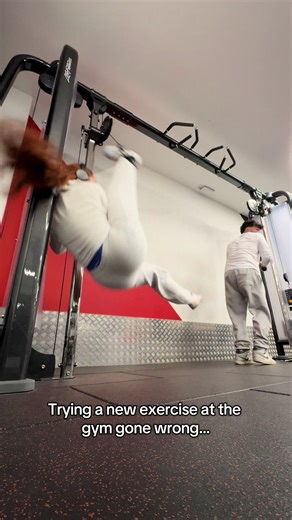 Trying a New Gym Exercise Gone Wrong