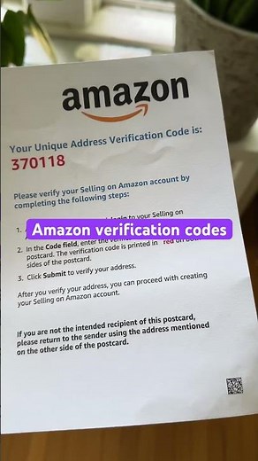 Amazon verification codes for INFORM Consumers Act