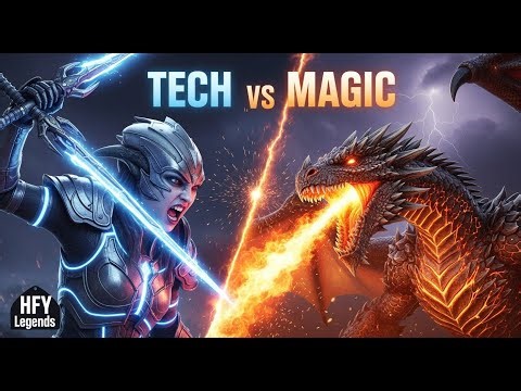Alien Girl vs Dragon — Who Wins? Tech vs Magic | HFY Sci | Short Films | Sci-Fi Story