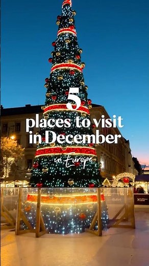 ❄️ 5 places to visit in December ⬇️ in Europe ⁣ ⁣ These are the top European cities I recommend