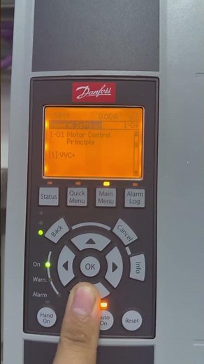 How to change the motor Direction from parameter of Danfoss VLT VFD