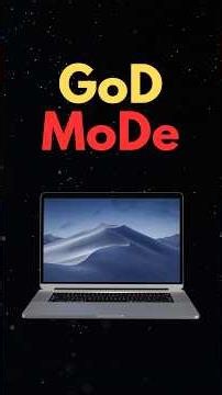 Turn on "God Mode" in Windows!🔥. #tech #shorts #tips