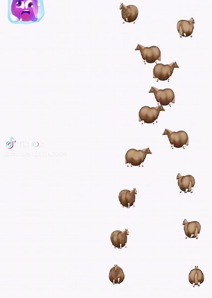 Funny Fat Horse Stickers for Your Collection