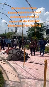 His Excellency, Gov. Bassey Edet Otu, arrived at Millennium Park this evening for the official Calabar Christmas Tree Lighting Ceremony. The Governor was received by top government officials, enthusiastic residents, and visitors who gathered to witness the symbolic kickoff of the festive season in Cross River State, Calabar.. #calabarblog | Calabar Blog Media