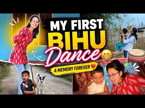 Trying traditional Bihu Dance for the first time