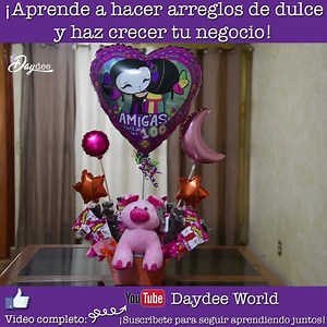 53K views · 527 reactions | Aprende a hacer arreglos de dulces! Funcionan para todas las ocasiones, son divertidos y los puedes personalizar para centros de mesa, incorporarlos a tus mesas de dulces o como regalos personalizados para subir tus ventas Mira el video gratis y con el paso a paso aquí: https://www.youtube.com/watch?v=XJKvQJYY5L8 | Diana Haydee | Facebook